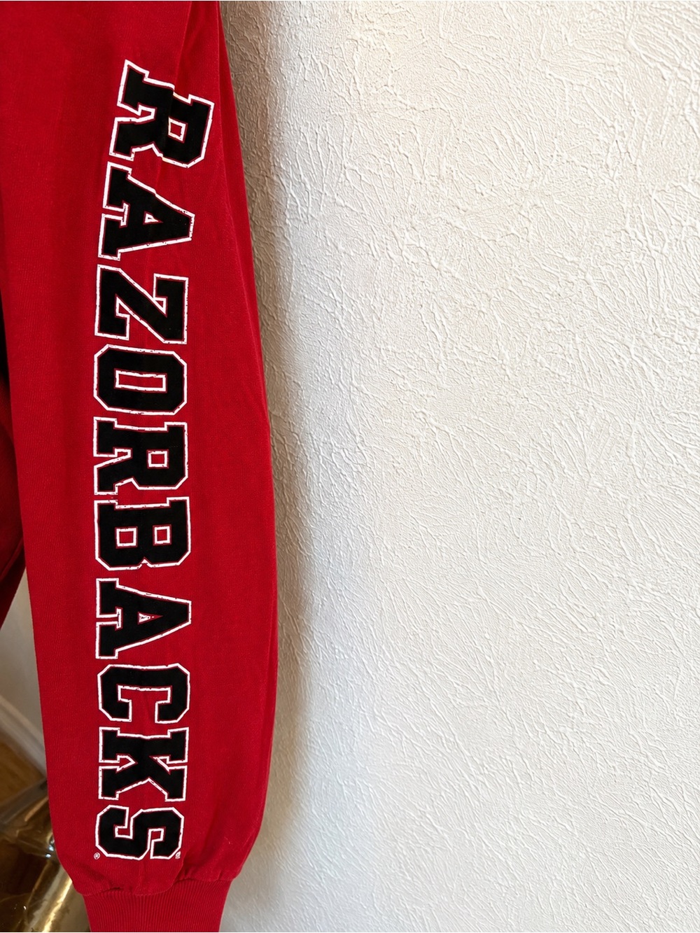 Arkansas Razorbacks Long-Sleeve Red Tee - Picture 5 of 5